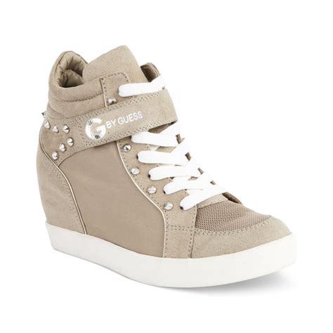 guess wedge sneakers for women.